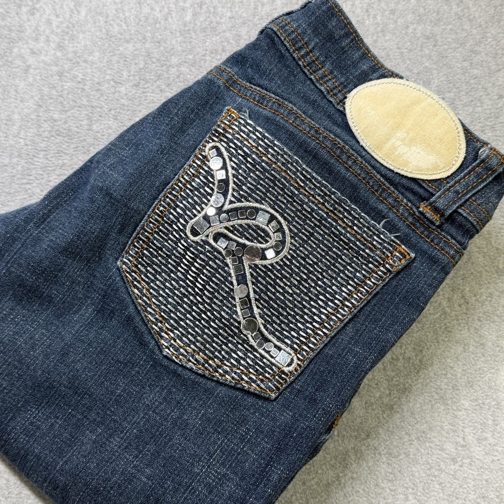 Vintage Rocawear Women's Y2K Bootcut Jeans Rhinestone Back Pocket Size 9